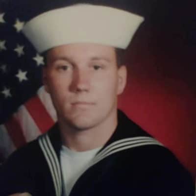 Eddie Malicoat in His U.S. Navy Seabee Uniform